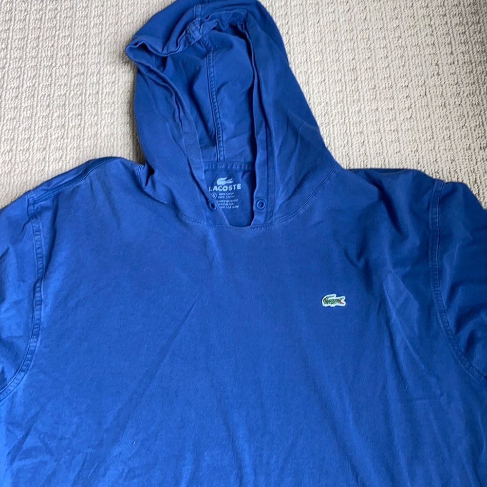 Lacoste hoodie size 6- between a medium and large